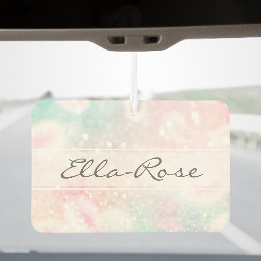 Glam Pink Glitter Pastel Girly Pattern Luchtverfrisser