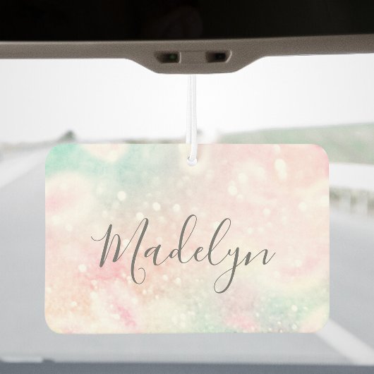 Glam Pink Glitter Pastel Girly Pattern Luchtverfrisser