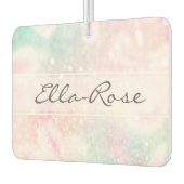 Glam Pink Glitter Pastel Girly Pattern Luchtverfrisser (Links)