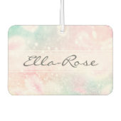 Glam Pink Glitter Pastel Girly Pattern Luchtverfrisser (Voorkant)