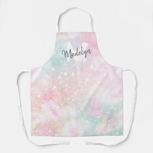 Glam Pink Glitter Pastel Girly Pattern Schort (Voorkant)