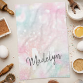 Glam Pink Glitter Pastel Girly Pattern Theedoek