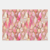 Glam Pink Glitzy Glitter Inpakpapier Vel (Voorkant 2)