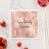 Glam Pink Gold Pineappels Servet (Insitu)