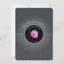Glam Pink Rose Silver Glow Gray Weddenschap