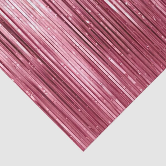 Glam Pink Sparkle Stripes Tissuepapier (Detail)