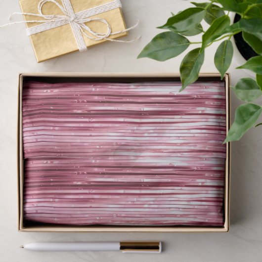 Glam Pink Sparkle Stripes Tissuepapier (Geschenk)