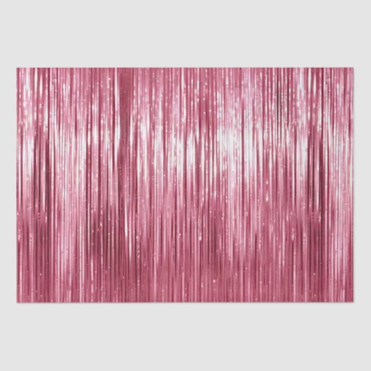 Glam Pink Sparkle Stripes Tissuepapier (Voorkant)