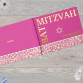 Glam Pink Star van David Bat Mitswa Gold Gastenboek