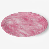 Glam Pink Stripes Papieren Bordje (Gekanteld)