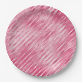 Glam Pink Stripes Papieren Bordje