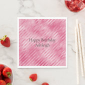 Glam Pink Stripes Servet (Insitu)