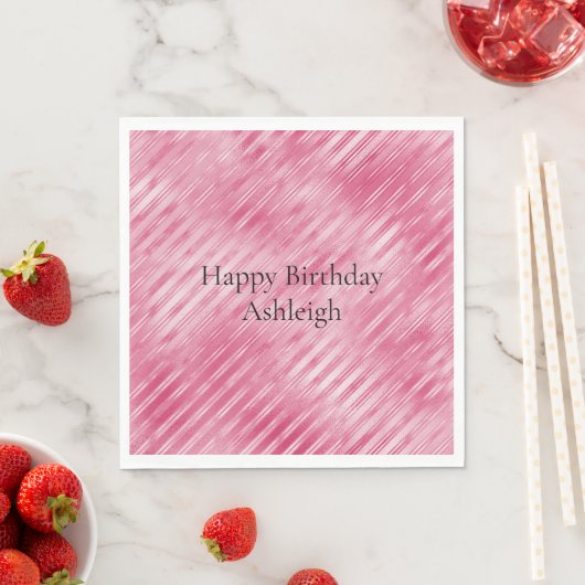 Glam Pink Stripes Servet (Insitu)