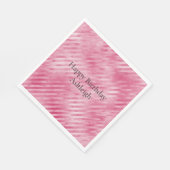 Glam Pink Stripes Servet (Hoek)