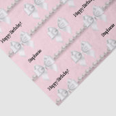 Glam Pink Tiffany Theme Bougie Happy Birthday Tissuepapier (Detail)