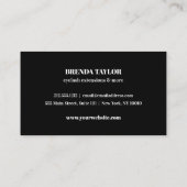 Glam PInk Waterverf Eyelash Browbar professioneel Visitekaartje (Achterkant)