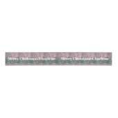 Glam Pink Winter Christmas Blessings Grosgrain Lint (Voorkant)
