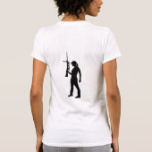Glam Pistool Girl - Sniper T-shirt (Achterkant)
