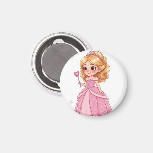 Glam Princess custom cut vinyl Magneet (Voorkant / Achterkant)