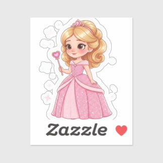 Glam Princess custom cut vinyl Sticker