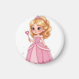 Glam Prinses op maat gesneden vinyl Magneet