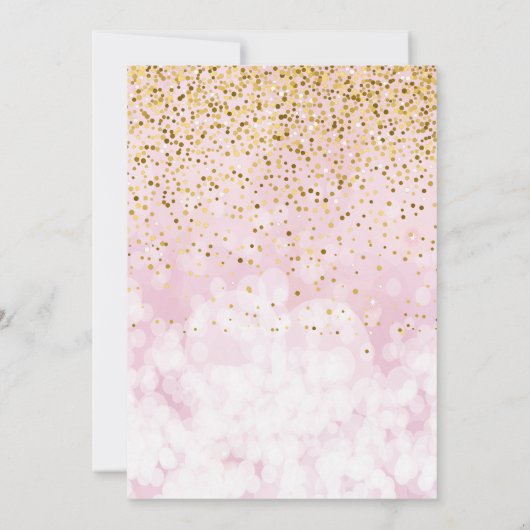 Glam proost op 50 jaar 50ste verjaardag bedankkaart (Achterkant)