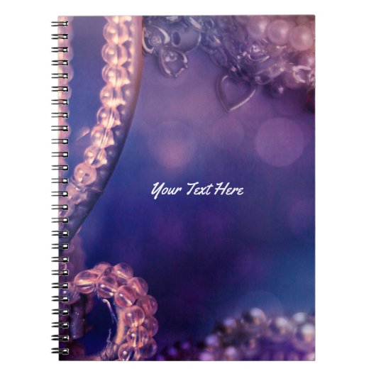 Glam Purple Glow Chic Glamour Personalized Notitieboek (Voorkant)