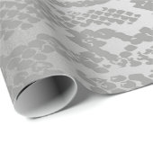Glam Python Snake Safari Skin Silver Grey Cadeaupapier (Rol Hoek)