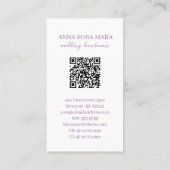 *~* Glam QR Agate Ivoor Goud Glitter FOTO AP66 Visitekaartje (Achterkant)