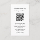 *~* Glam QR Luxe Agaat Ivoor Goud Glitter AP66 Visitekaartje (Achterkant)