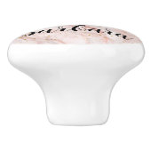 Glam Queen van het Pickleball Court Keramische Knop (Zijkant)