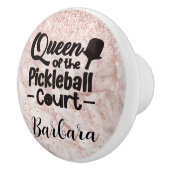 Glam Queen van het Pickleball Court Keramische Knop (Rechts)