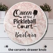 Glam Queen van het Pickleball Court Keramische Knop