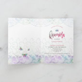 Glam Quinceanera Floral Lace Dancer blauw Lila (Binnen)