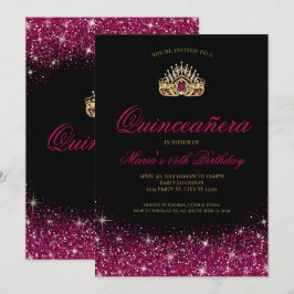 Glam Quinceañera Kaart