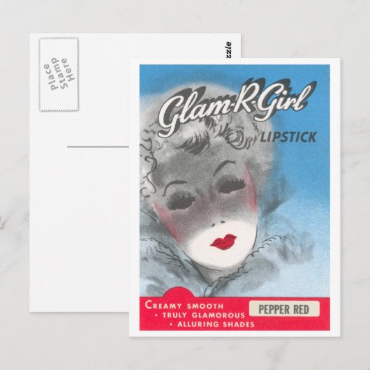 Glam R Girl Briefkaart (Voorkant / Achterkant)