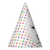 Glam Rainbow Eenhoorn Verjaardag Feesthoedjes (Links)