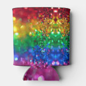 Glam Rainbow Glitter Fabulous 50 Birthday Party Blikjeskoeler (Achterkant)