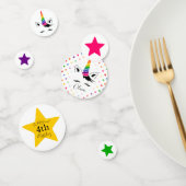 Glam Rainbow Unicorn Birthday Party Confetti (Groep)