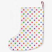 Glam Rainbow Unicorn Kleine Kerstsok (Achterkant)