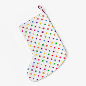 Glam Rainbow Unicorn Kleine Kerstsok (Achterkant (Hangend))