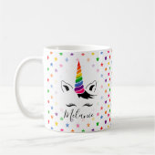 Glam Rainbow Unicorn Koffiemok (Links)