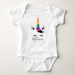Glam Rainbow Unicorn Romper