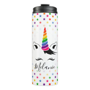 Glam Rainbow Unicorn Thermosbeker
