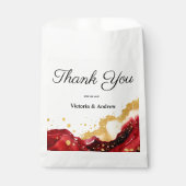 Glam Red Favour Bag Bedankzakje (Voorkant)