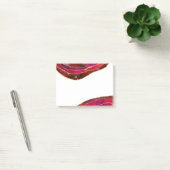 Glam Red Geode met goud en monogram | Kerstmis Post-it® Notes (Kantoor)