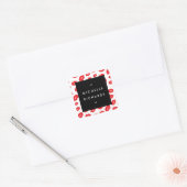 Glam Red Lip Print Sticker (Envelop)