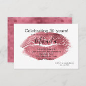 Glam Red Lips Kaart (Voorkant / Achterkant)