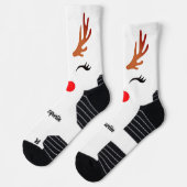Glam Rednose Reindeer & Antlers Sokken (Links)