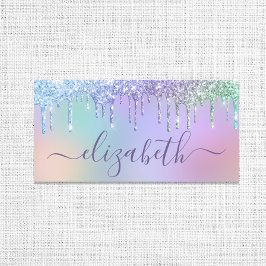 Glam Regenboog Glitter Naamplaatje